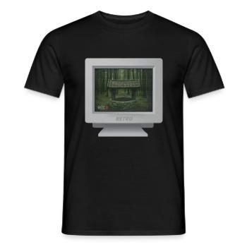 CRT-Design - Der geheimnisvolle Brunnen... - Männer T-Shirt - Schwarz - Vorne - AI Model Male 178 light (178cm)