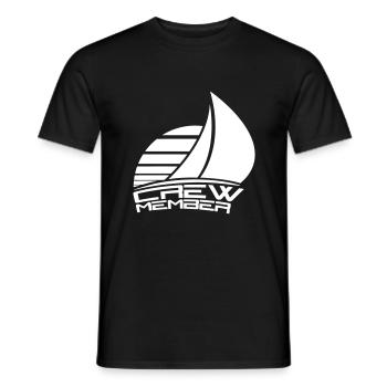 Crew Member Text Sonne Team Mitglied Segelcrew Fun - Männer T-Shirt - Schwarz - Vorne - AI Model Male 178 light (178cm)