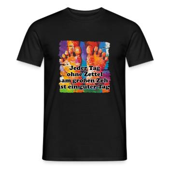 Das Leben ist unser wertvollstes Gut - Männer T-Shirt - Schwarz - Vorne - AI Model Male 178 light (178cm)