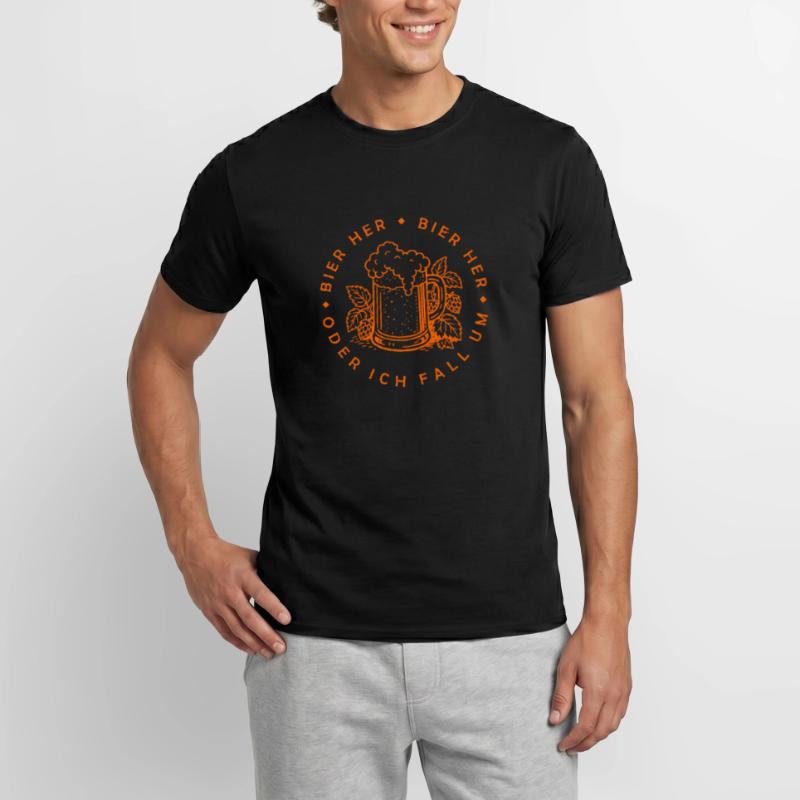 Bees here - Oder ich fall um! Men's T-Shirt