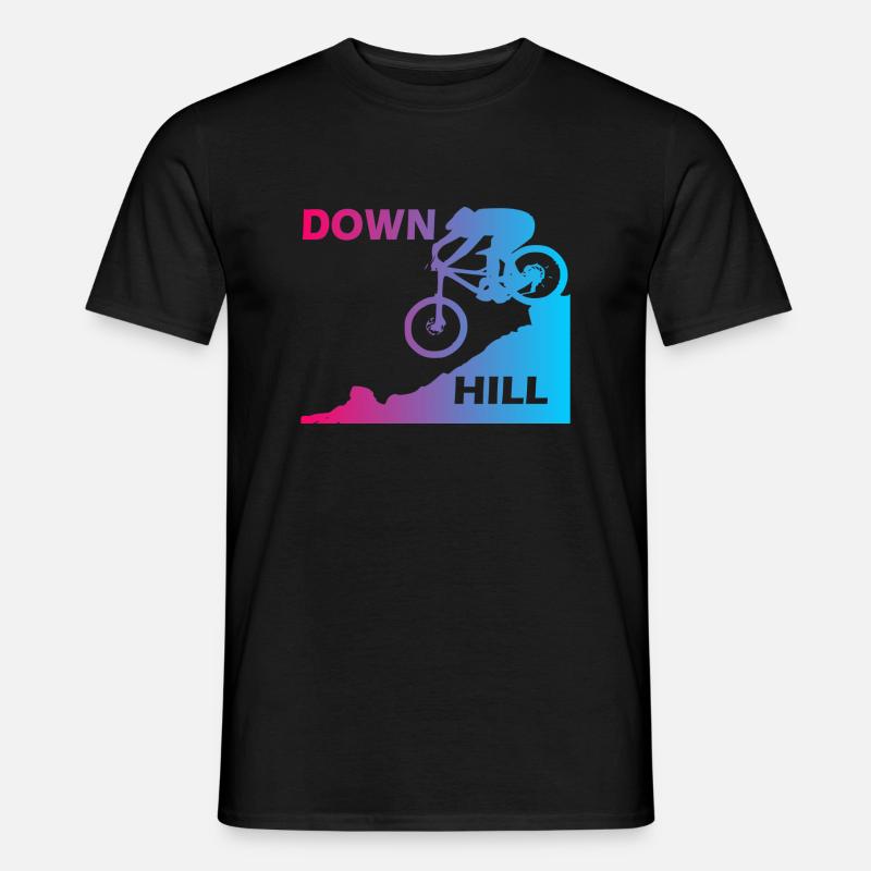 Downhill - Männer T-Shirt - Schwarz