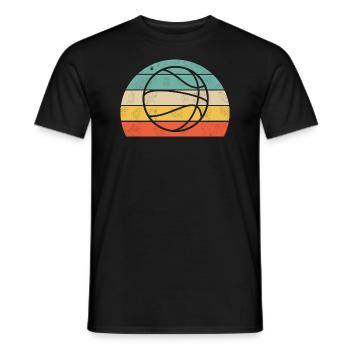 Bunter Basketball - Männer T-Shirt - Schwarz - Vorne - AI Model Male 178 light (178cm)