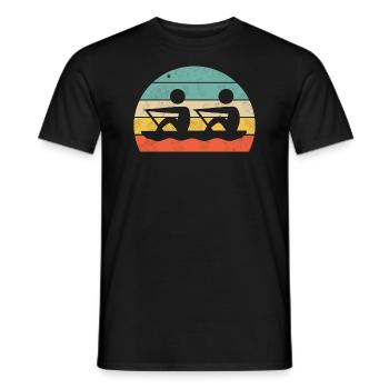 kanu duo - Männer T-Shirt - Schwarz - Vorne - AI Model Male 178 light (178cm)