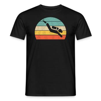 tauchen - Männer T-Shirt - Schwarz - Vorne - AI Model Male 178 light (178cm)