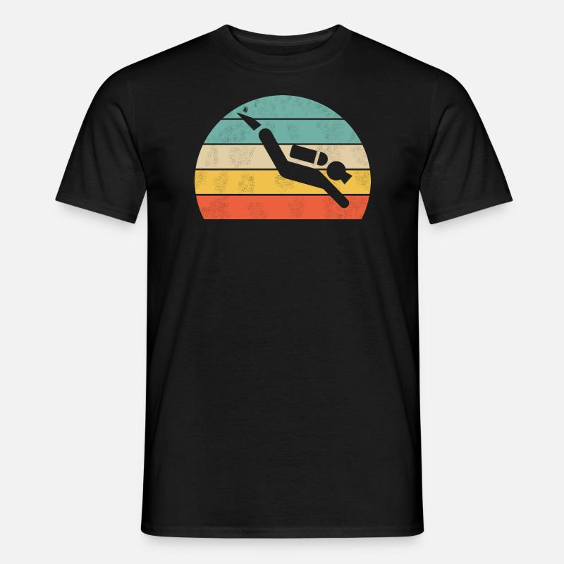 tauchen - Männer T-Shirt - Schwarz