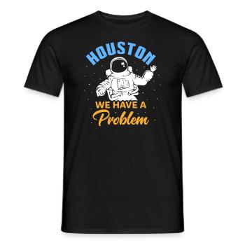 Astronaut in Houston design for proud Houston residents - Men's T-Shirt - black - Front - AI Model Male 178 light (178cm)