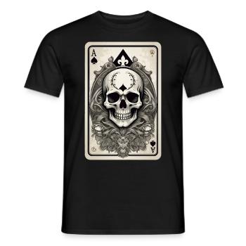 As de pique - T-shirt homme - noir - Devant - AI Model Male 178 light (178cm)