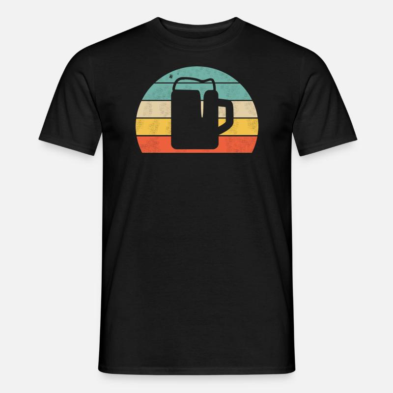 Bier - Männer T-Shirt - Schwarz