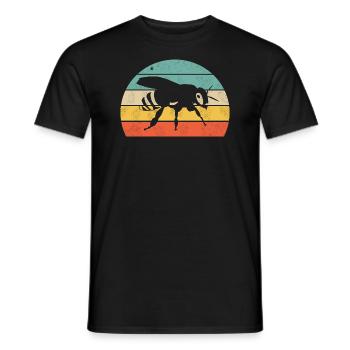 Bee - Men's T-Shirt - black - Front - AI Model Male 178 light (178cm)