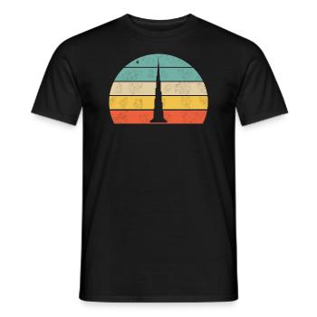 Dubai Shirt - Männer T-Shirt - Schwarz - Vorne - AI Model Male 178 light (178cm)