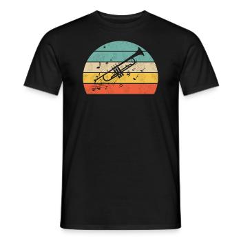 Trumpet - Men's T-Shirt - black - Front - AI Model Male 178 light (178cm)