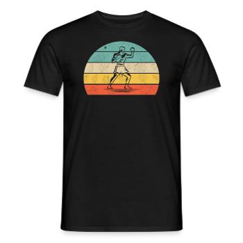 Match de boxe Boxer - T-shirt homme - noir - Devant - AI Model Male 178 light (178cm)