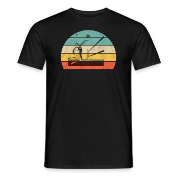 Volleyball de plage Smash - T-shirt homme - noir - Devant - AI Model Male 178 light (178cm)