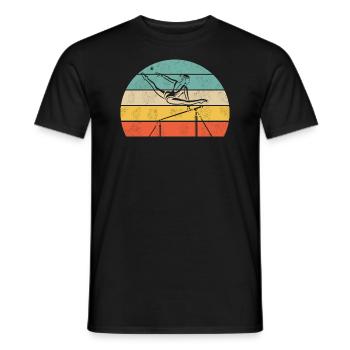 Reckturnen – Für echte Turner - Männer T-Shirt - Schwarz - Vorne - AI Model Male 178 light (178cm)
