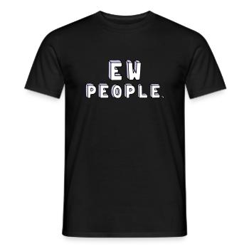 Les gens sont stupides. - T-shirt homme - noir - Devant - AI Model Male 178 light (178cm)