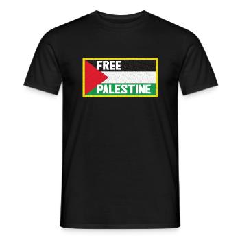 Free Palestine Gaza Liberté - T-shirt homme - noir - Devant - AI Model Male 178 light (178cm)