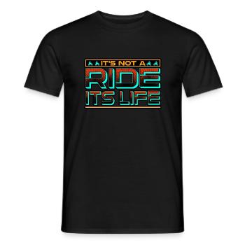 Motorbike It s Not A Ride Its Life - Men's T-Shirt - black - Front - AI Model Male 178 light (178cm)