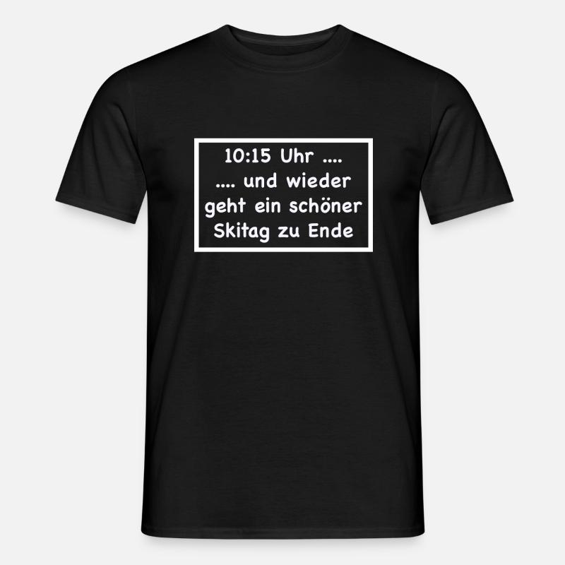 Après-Ski - Männer T-Shirt - Schwarz