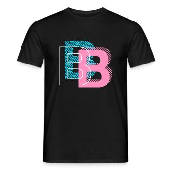 B wie Buchstabe - Männer T-Shirt - Schwarz - Vorne - AI Model Male 178 light (178cm)