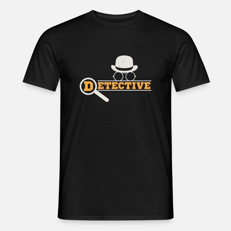 Detective Magnifying Glass - Männer T-Shirt - Schwarz