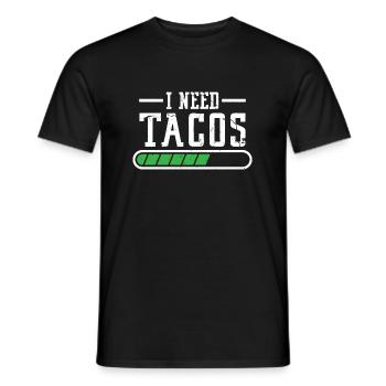 Funny I Needed Tacos - Männer T-Shirt - Schwarz - Vorne - AI Model Male 178 light (178cm)