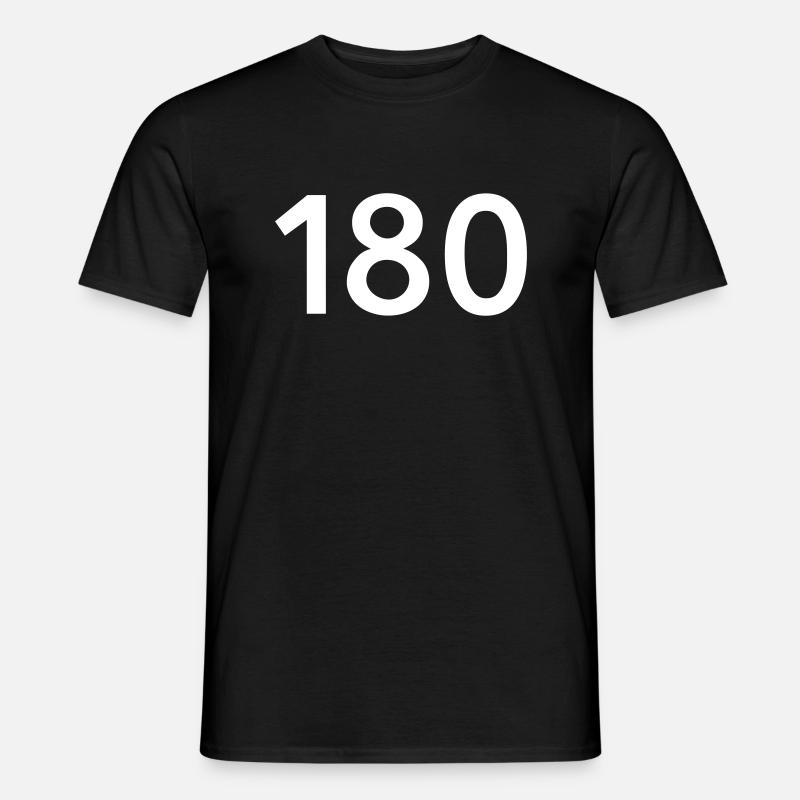 Darts 180 - Männer T-Shirt - Schwarz