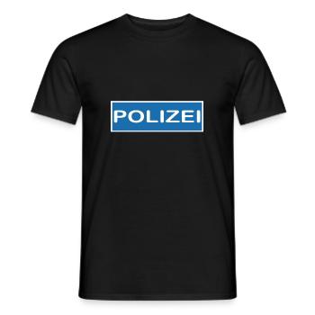 Police Costume Kids Nursery School Gift - Men's T-Shirt - black - Front - AI Model Male 178 light (178cm)