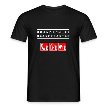 Brandschutz Brandschutzbeauftragter Sicherheit bac - Männer T-Shirt - Schwarz - Vorne - AI Model Male 178 light (178cm)