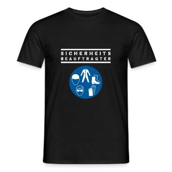 Sicherheitsbeauftragter Sicherheit Arbeistschutzge - Männer T-Shirt - Schwarz - Vorne - AI Model Male 178 light (178cm)