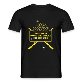 The Wars Schulkind Grundschule Erster Schultag Ein - Männer T-Shirt - Schwarz - Vorne - AI Model Male 178 light (178cm)
