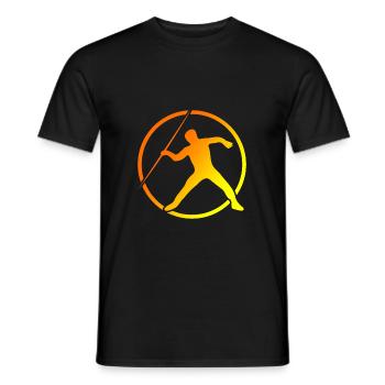 lancer de lance discipline lance-lance athlétisme - T-shirt homme - noir - Devant - AI Model Male 178 light (178cm)