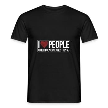 anesthesia anesthesiologist crna anesthetist - Männer T-Shirt - Schwarz - Vorne - AI Model Male 178 light (178cm)