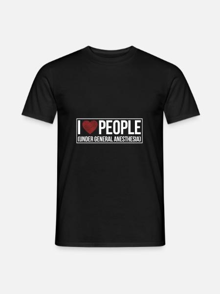 anesthesia anesthesiologist crna anesthetist - Men's T-Shirt - black