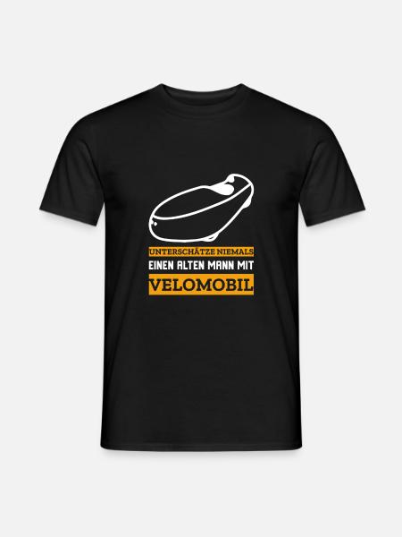 Liegerad & Velomobil Sprüche - Männer T-Shirt - Schwarz