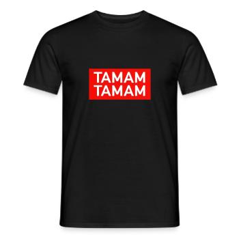 Tamam Tamam Tmm Türkiye Sucuk Mashallah Cüs Yallah - Männer T-Shirt - Schwarz - Vorne - AI Model Male 178 light (178cm)