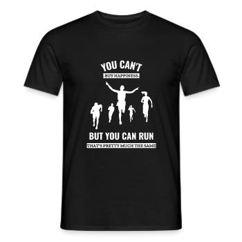 Läufer Laufen Joggen Marathon Jogger Geschenk - Männer T-Shirt - Schwarz - Vorne - AI Model Male 178 light (178cm)