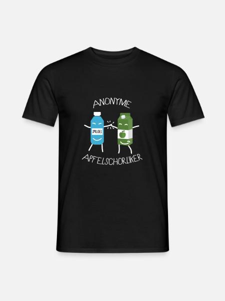 Apfelsaft Apfelschorle Apfelsaftschorle Geränke - Männer T-Shirt - Schwarz