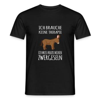 Zwergesel Esel Fohlen Maultier Muli Esel Spruch - Männer T-Shirt - Schwarz - Vorne - AI Model Male 178 light (178cm)