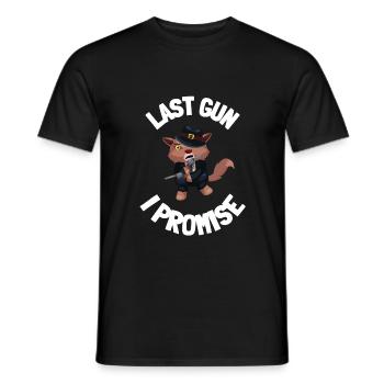Gunaholic Guns Lover & Pro Gun Laws Shooting Range - Männer T-Shirt - Schwarz - Vorne - AI Model Male 178 light (178cm)