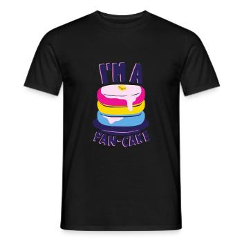 Pansexual Pride Flag LGBT Gay LGBTQ Awareness - Men's T-Shirt - black - Front - AI Model Male 178 light (178cm)