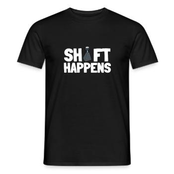 Manual Transmission And Vintage Stick Shift - Men's T-Shirt - black - Front - AI Model Male 178 light (178cm)