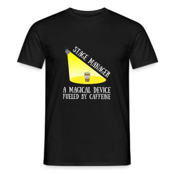 Stage Director Crew & Stage Manager Theater - Men's T-Shirt - black - Front - AI Model Male 178 light (178cm)