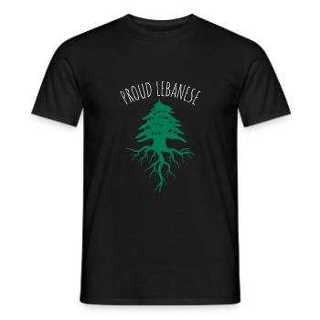 Libanais Yalla Habibi Arabe Arabe Et Islam Musulman - T-shirt homme - noir - Devant - AI Model Male 178 light (178cm)