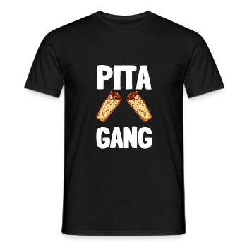 Chickpeas Hummus Tahini Falafel Pita And - Männer T-Shirt - Schwarz - Vorne - AI Model Male 178 light (178cm)