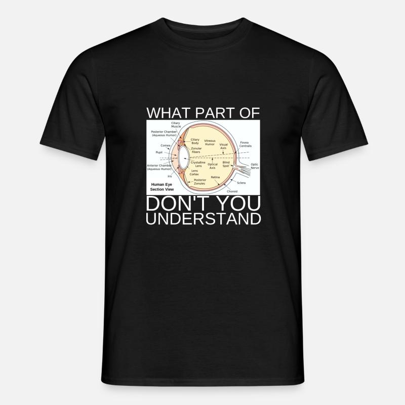 Ophthalmologist Optometrist Optometry And Optician - Männer T-Shirt - Schwarz