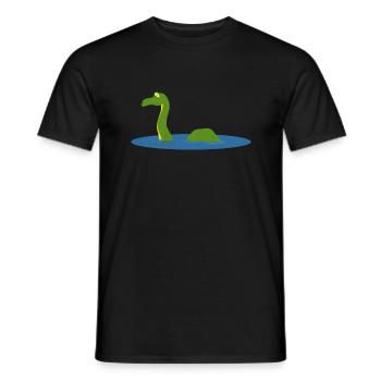 Lac Mer Monster - T-shirt homme - noir - Devant - AI Model Male 178 light (178cm)