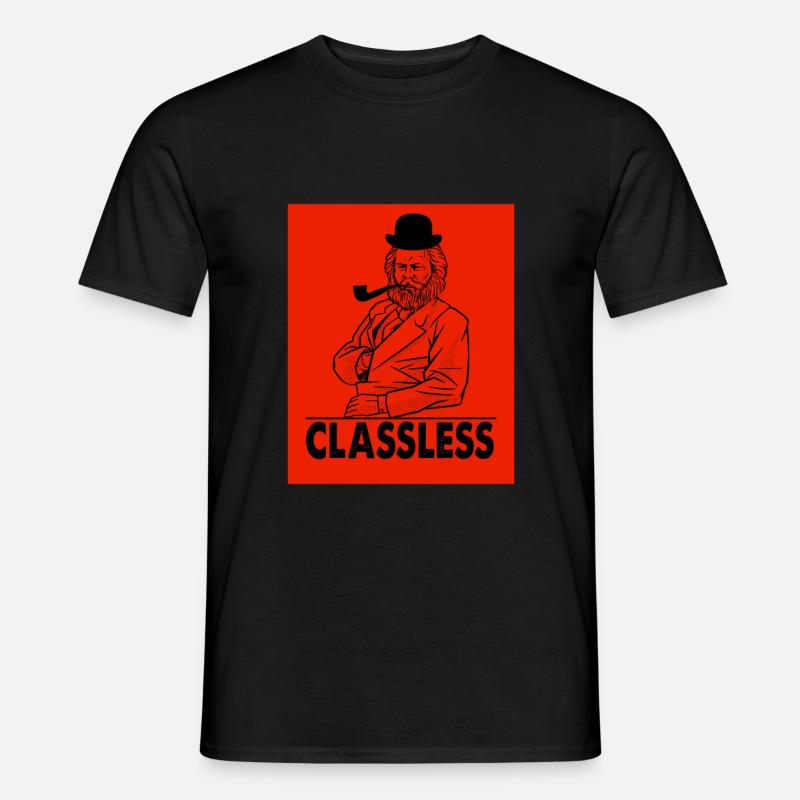 Karl Marx Classless - Männer T-Shirt - Schwarz