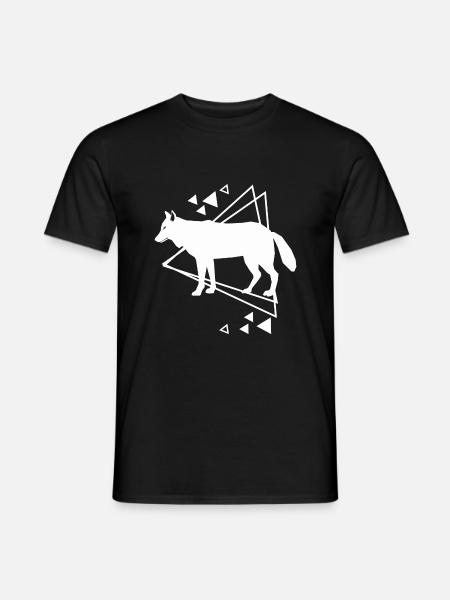 Wolf - Tierfreund Naturschutz - Männer T-Shirt - Schwarz
