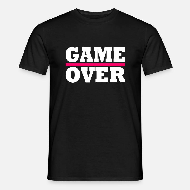 Game over - Männer T-Shirt - Schwarz