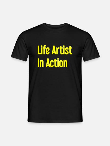 Artists of life in action - Men's T-Shirt - black
